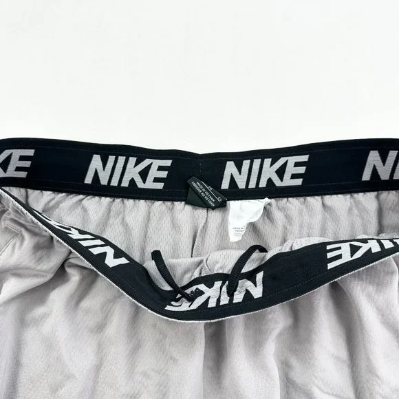 Nike Basketball Shorts Mens XL Grey Dri Fit Lightweight Running Sports Trunks - Picture 5 of 12